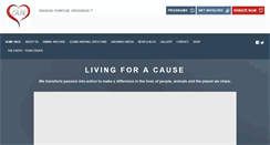 Desktop Screenshot of livingforacause.net